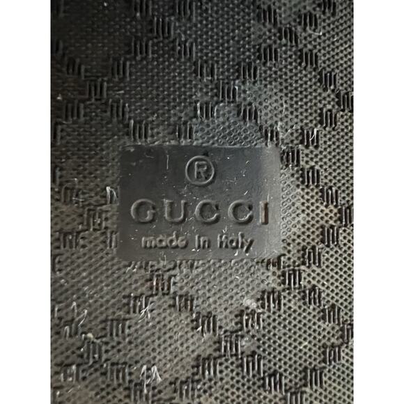 Gucci Guccissi Mens Size 8.5 Leather Low Top GG Stripe Made in Italy Sneakers - Picture 13 of 13